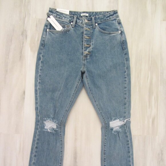 WeWoreWhat Danielle High Rise Vintage Straight, Distressed, 28x29, NWT $168 MSRP - Picture 11 of 12